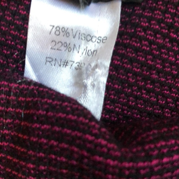 Ming Wang NWT purple & black check knit skirt 💜🖤 - Picture 7 of 7